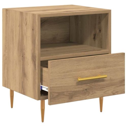 Нощно шкафче 2 pcs Кафяво 40 x 35 x 47,5 см Инженерно дърво