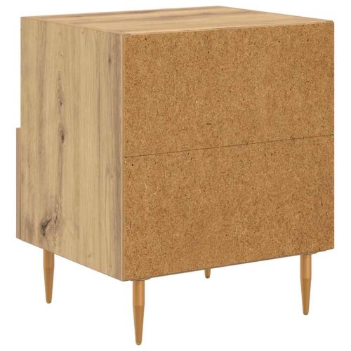 Нощно шкафче 2 pcs Кафяво 40 x 35 x 47,5 см Инженерно дърво