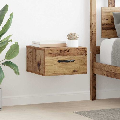 Нощен шкаф 2 pcs Старо дърво 35 x 35 x 20 см Инженерно дърво