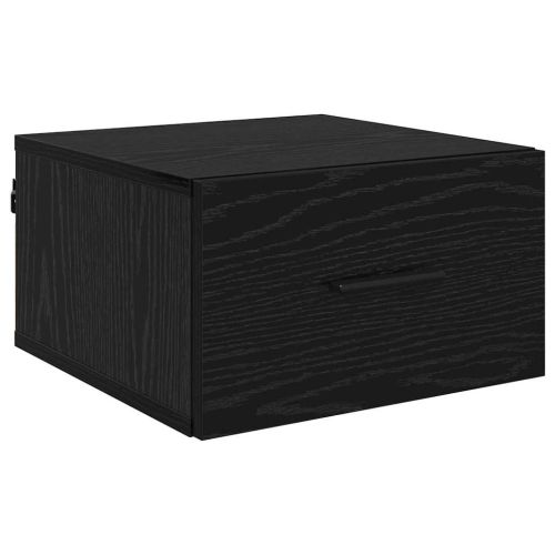 Нощен шкаф с чекмедже Черен дъб 35 x 35 x 20 см Инженерно дърво