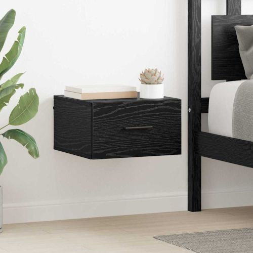 Нощен шкаф 2 pcs Черен дъб 35 x 35 x 20 см Инженерно дърво