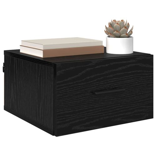 Нощен шкаф 2 pcs Черен дъб 35 x 35 x 20 см Инженерно дърво