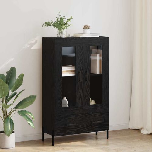 Висок шкаф Corona Черния дъб 69,5 x 31 x 115 см Инженерно дърво