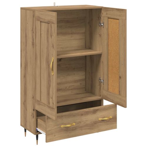 Висок шкаф с чекмедже Дъб 69,5 x 31 x 115 см Инженерно дърво