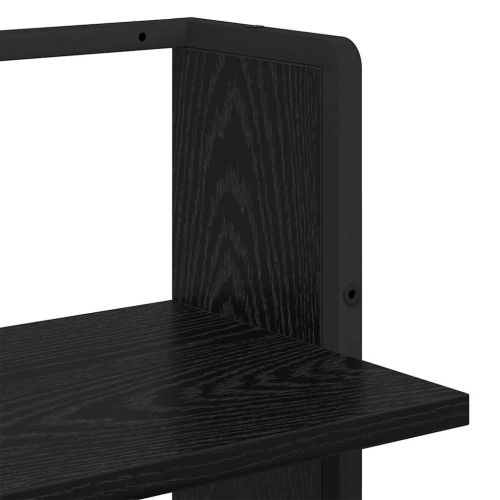 Стенен рафт с рафт Черния дъб 30 x 25 x 100 cm Инженерно дърво