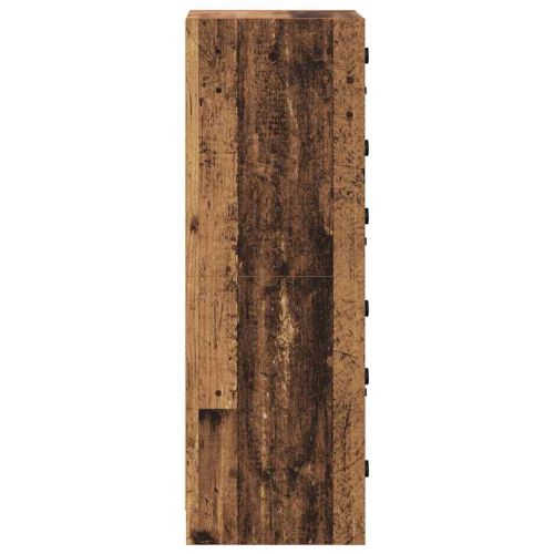 Висок шкаф Старо дърво 35 x 37 x 109 см Инженерно дърво