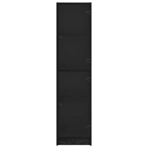 Висок шкаф Черния дъб 35 x 37 x 142 см Инженерно дърво