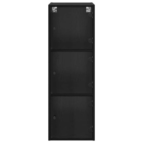 Стенен шкаф Черния дъб 35 x 37 x 102 см Инженерно дърво