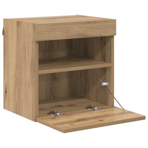 Кабинети за телевизор на стената 2 pcs Дъб 40 x 30 x 40 см