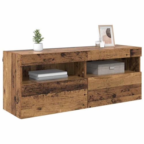 TV стенен шкаф Старо дърво 100 x 30 x 40 см Инженерно дърво