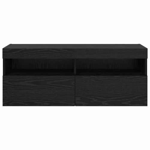TV стенен шкаф Черния дъб 100 x 30 x 40 см Инженерно дърво
