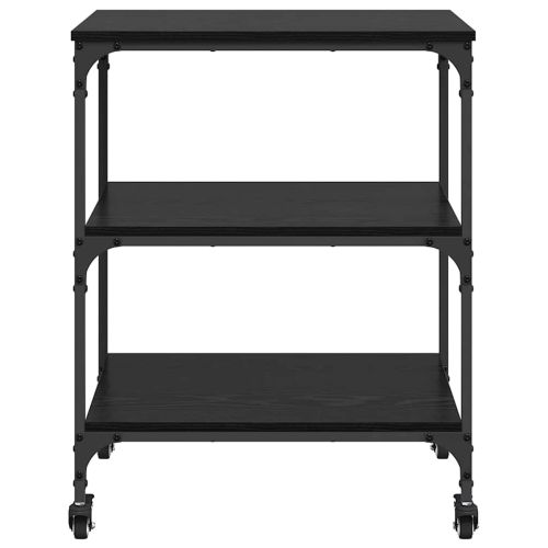 Кухненска количка Черния дъб 60 x 41 x 76 см Инженерно дърво