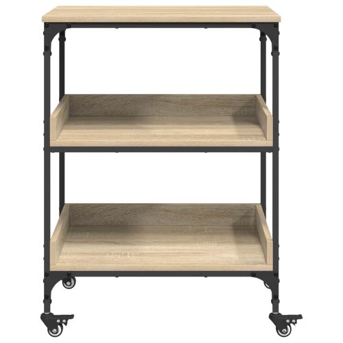 Кухненска количка Сонома дъб 60 x 41 x 80,5 см Инженерно дърво