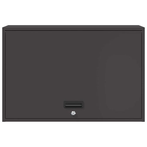 Стенен шкаф за гараж Черно 80 x 40 x 53 см