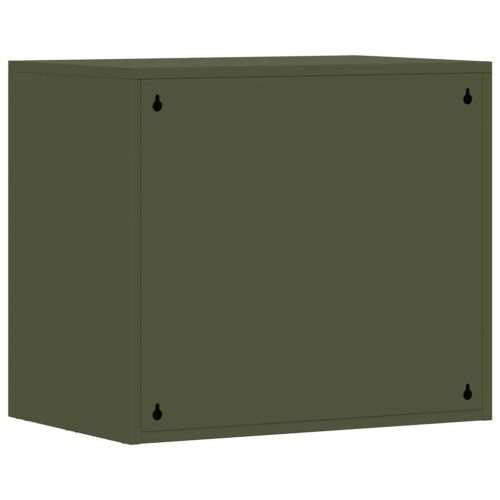 Стенен шкаф за гараж Маслиненозелен 60 x 40 x 53 см