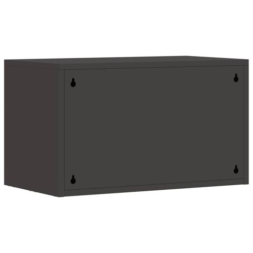 Стенен шкаф за гараж Черно 60 x 33 x 35 см