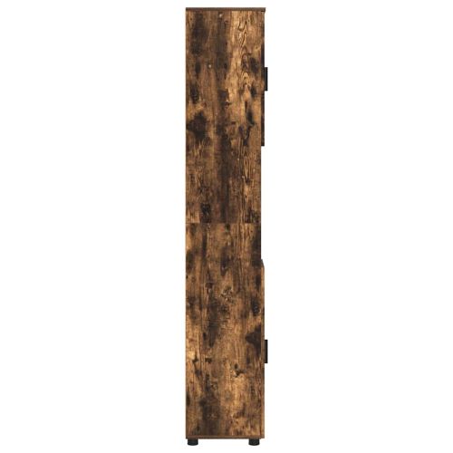 Шкаф за баня Димян дъб 30 x 35 x 192 см Инженерно дърво & Метал