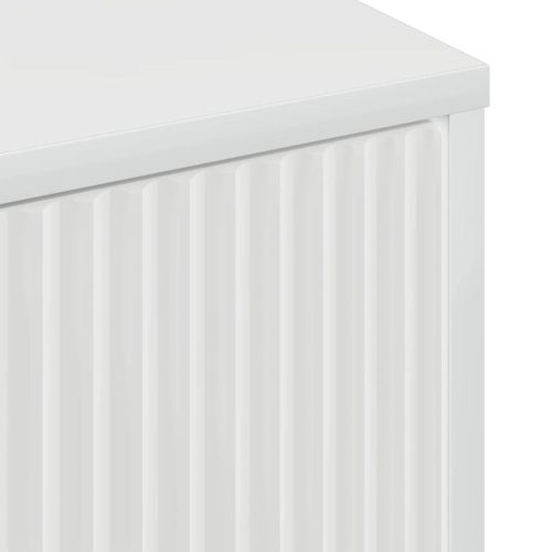 Служебен шкаф Лъскаво бяло 69,5 x 33 x 82 см Инженерно дърво