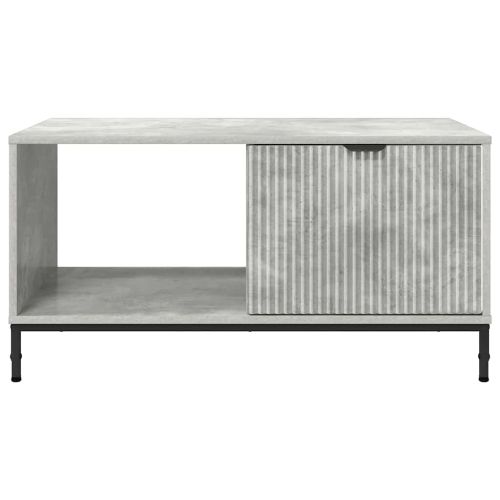 Масичка за кафе Циментено сиво 90 x 49 x 46 см Инженерно дърво