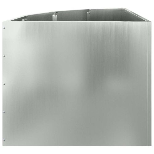 Ъглов сандък за цветя Сребрист 60 x 60 x 50 см