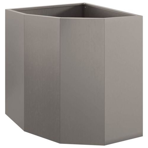 Ъглов сандък за цветя Ръждясало 45 x 45 x 50 см
