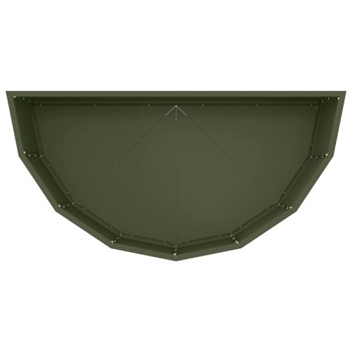 Кашпа Маслинено зелено 90 x 45 x 35 cm Стомана