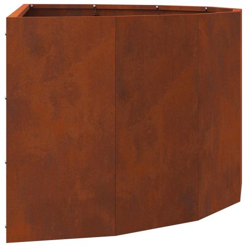 Кашпа Ръждясало 90 x 45 x 35 cm Патинираща стомана
