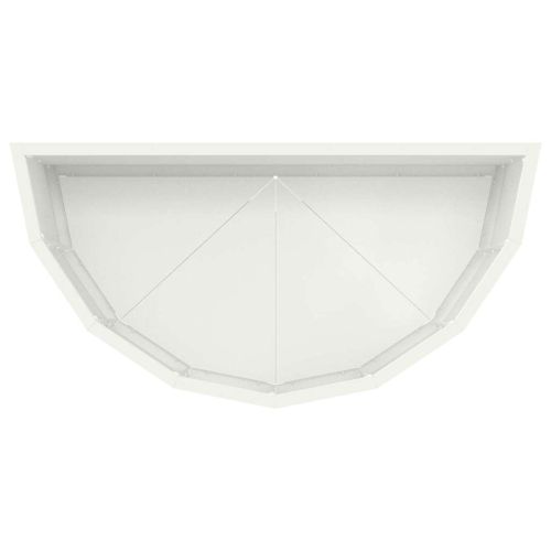 Кашпа Бяло 60 x 30 x 35 см Стомана