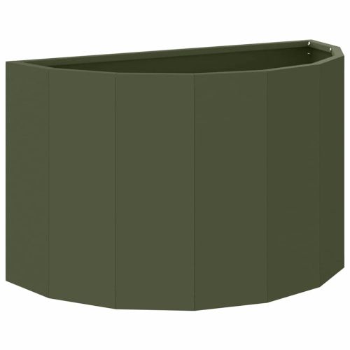Кашпа Маслинено зелено 60 x 30 x 35 см Стомана