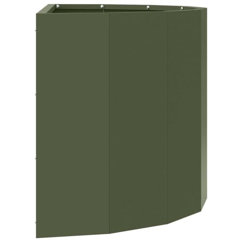 Кашпа Маслинено зелено 60 x 30 x 35 см Стомана