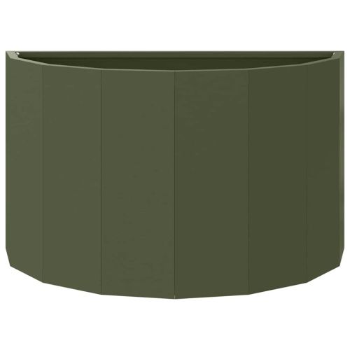 Кашпа Маслинено зелено 60 x 30 x 35 см Стомана