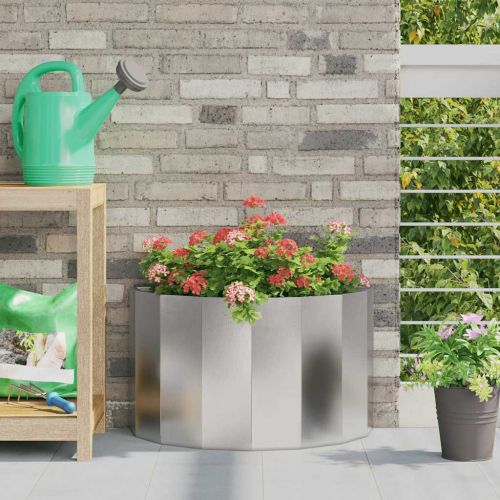 Кашпа Сребрист 60 x 30 x 35 см Неръждаема стомана