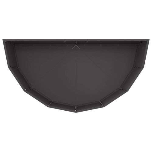 Кашпа Черно 120 x 60 x 50 см Стомана