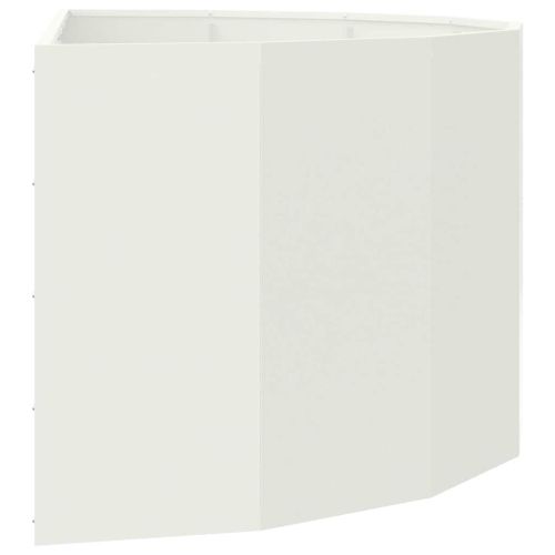 Кашпа Бяло 120 x 60 x 50 см Стомана