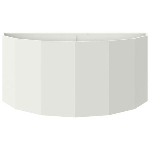 Кашпа Бяло 120 x 60 x 50 см Стомана
