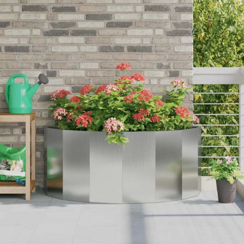 Кашпа Сребрист 120 x 60 x 50 см Галванизирана стомана