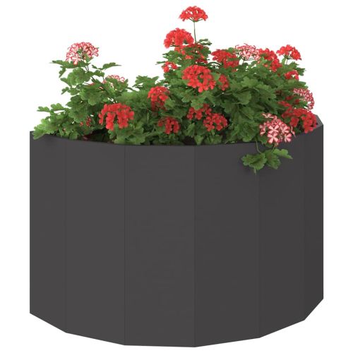 Кашпа Черно 90 x 45 x 50 см Стомана