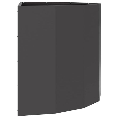 Кашпа Черно 90 x 45 x 50 см Стомана