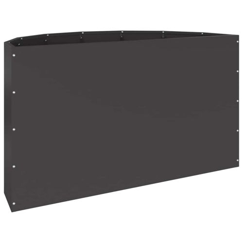 Кашпа Черно 90 x 45 x 50 см Стомана