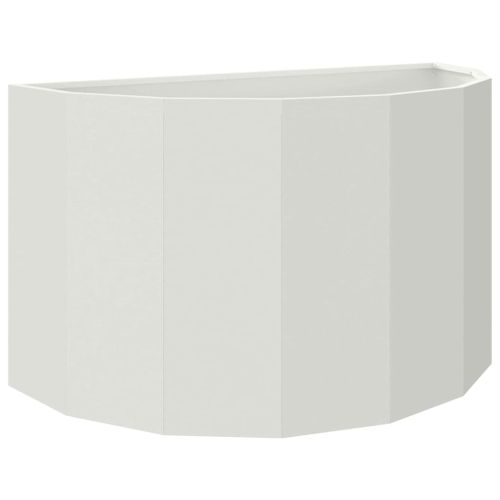 Кашпа Бяло 90 x 45 x 50 см Стомана