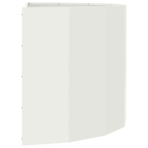 Кашпа Бяло 90 x 45 x 50 см Стомана