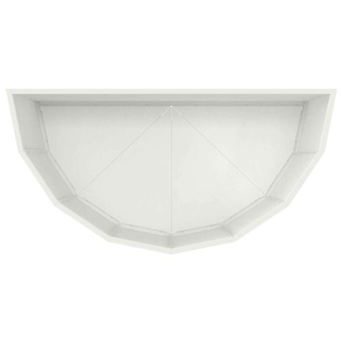 Кашпа Бяло 90 x 45 x 50 см Стомана