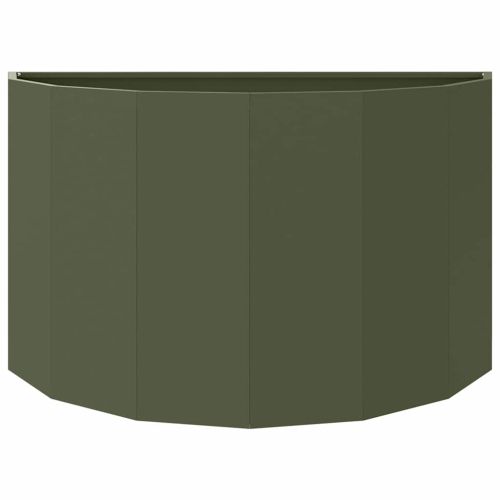 Кашпа Маслинено зелено 90 x 45 x 50 см Стомана