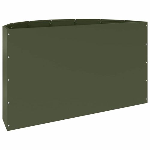 Кашпа Маслинено зелено 90 x 45 x 50 см Стомана