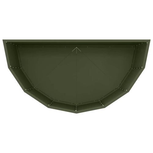 Кашпа Маслинено зелено 90 x 45 x 50 см Стомана