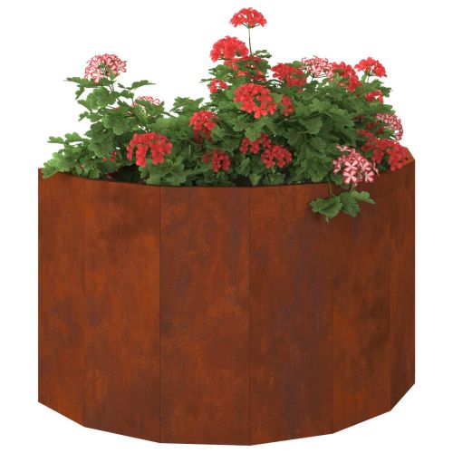 Кашпа Ръждясало 90 x 45 x 50 см Патинираща стомана