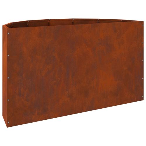Кашпа Ръждясало 90 x 45 x 50 см Патинираща стомана