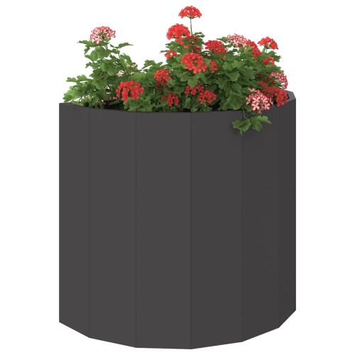 Кашпа Черно 60 x 30 x 50 см Стомана
