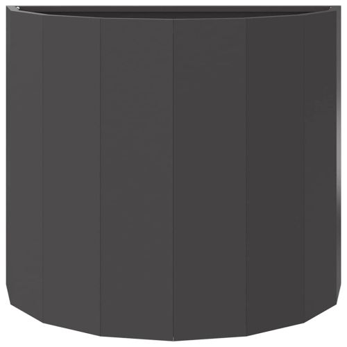 Кашпа Черно 60 x 30 x 50 см Стомана