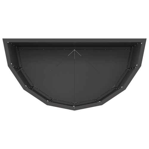 Кашпа Черно 60 x 30 x 50 см Стомана